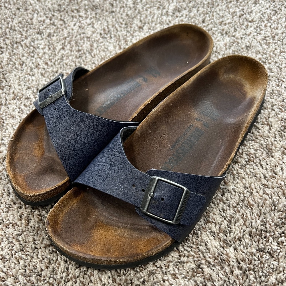 Birkenstock Madrid Slide US Womens 10 Mens 8 EU 41 Blue